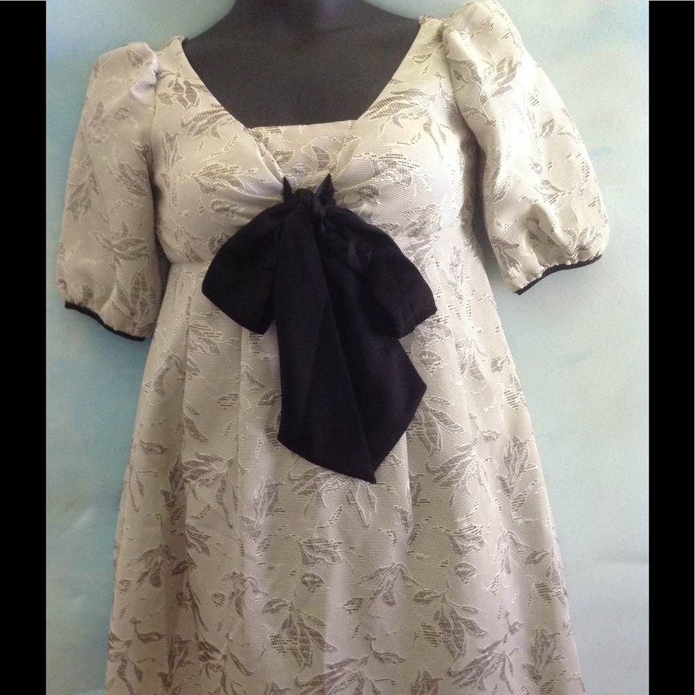 Vintage 1990's BCBG Jacquard Babydoll Dress